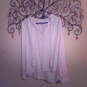 Cato sheer blouse with sequins size 14